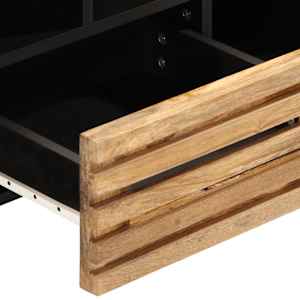 TV skříňka 100 x 34 x 46 cm masivní hrubé mangovníkové dřevo - obrázek 8