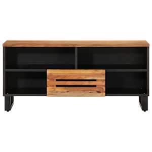 TV stolek 100 x 34 x 46 cm masivní akáciové dřevo - obrázek 2