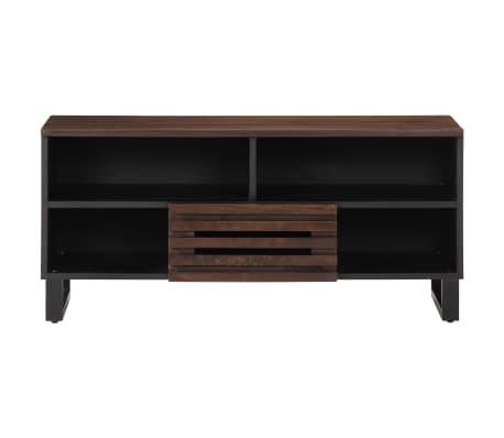 vidaXL TV-Schrank Braun 100x34x46 cm Massivholz Mango