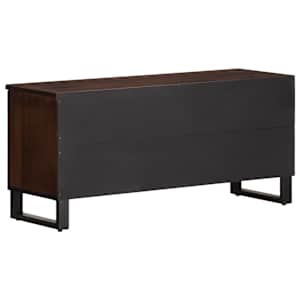 TV skříňka hnědá 100 x 34 x 46 cm masivní mangovníkové dřevo - obrázek 5