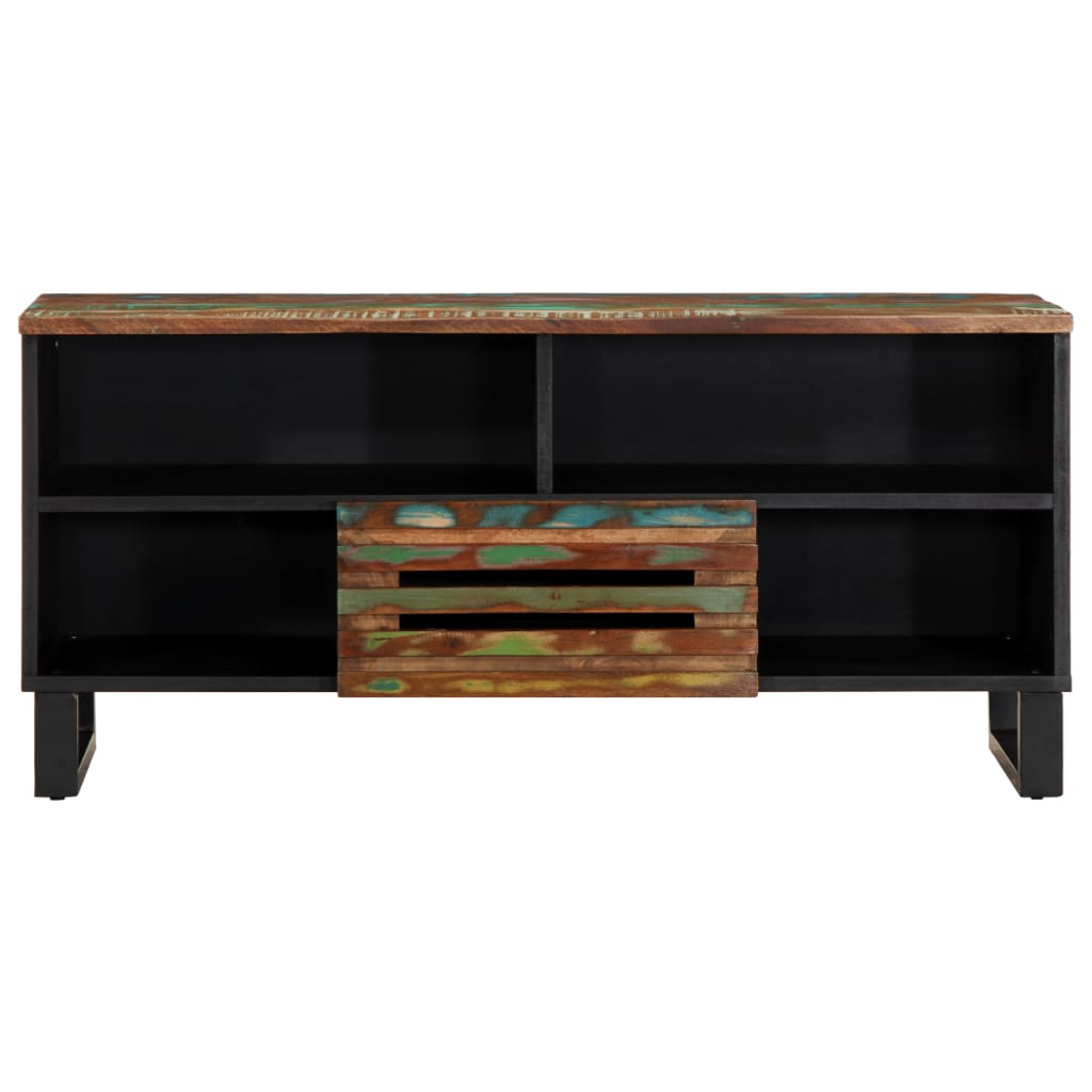 vidaXL Tv-meubel 100x34x46 cm massief acaciahout afbeelding