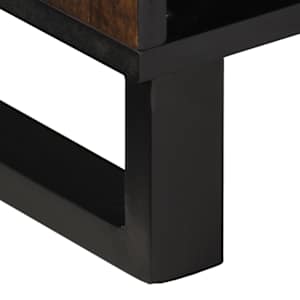 TV skříňka hnědá 80 x 34 x 46 cm masivní mangovníkové dřevo - obrázek 7