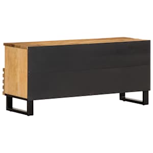 TV skříňka 100 x 34 x 46 cm masivní hrubé mangovníkové dřevo - obrázek 5