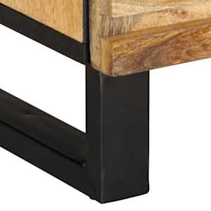 TV skříňka 100 x 34 x 46 cm masivní hrubé mangovníkové dřevo - obrázek 7