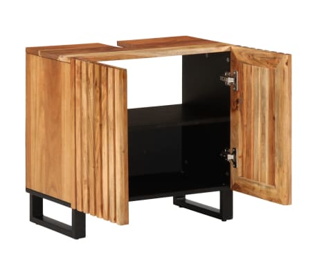 vidaXL Dulap pentru chiuveta de baie, 62x34x58 cm, lemn masiv acacia