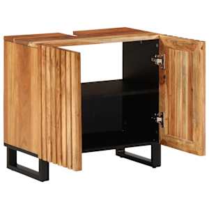 vidaXL Dulap pentru chiuveta de baie, 62x34x58 cm, lemn masiv acacia