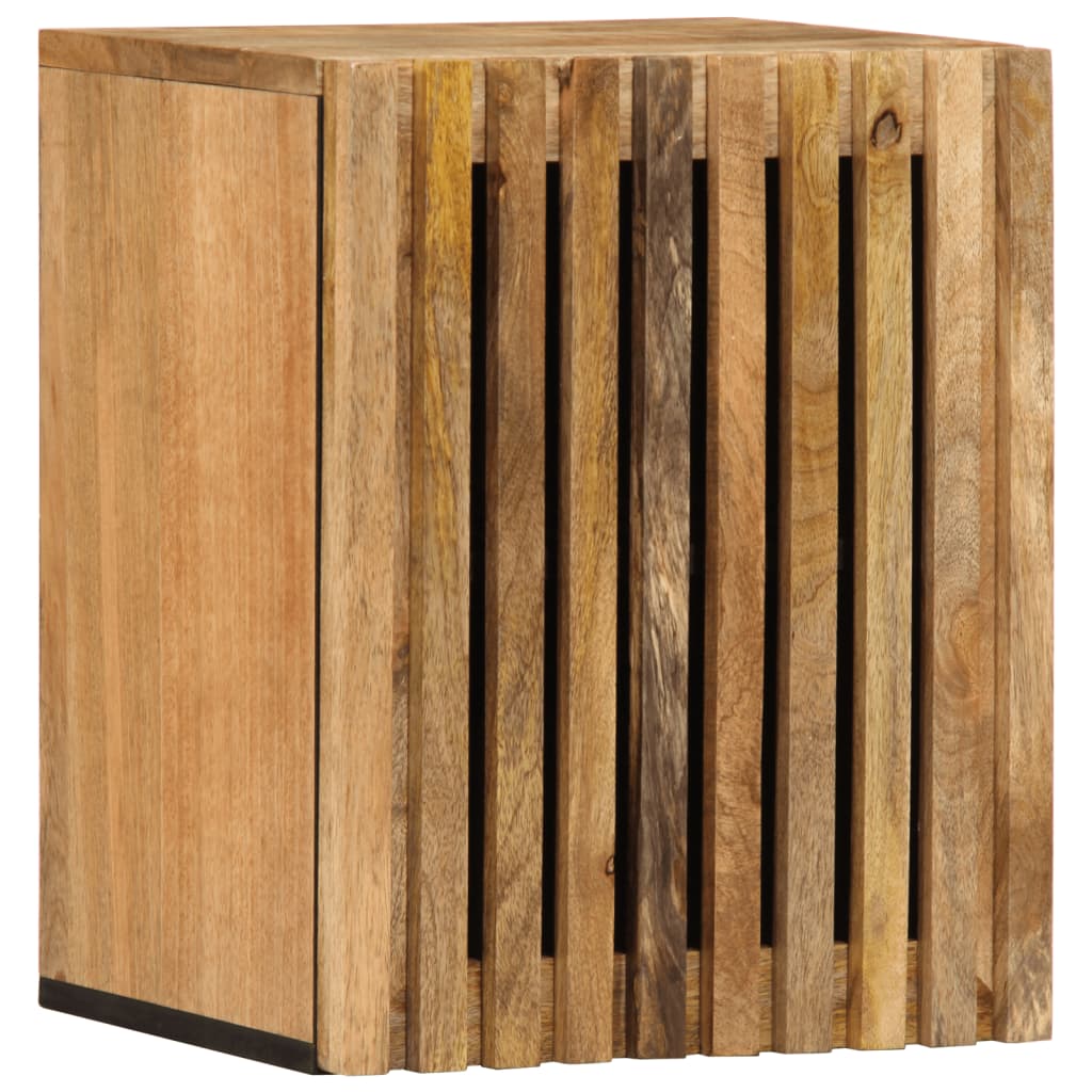 vidaXL Bad-Wandschrank 38x34x48 cm Massives Raues Mangoholz