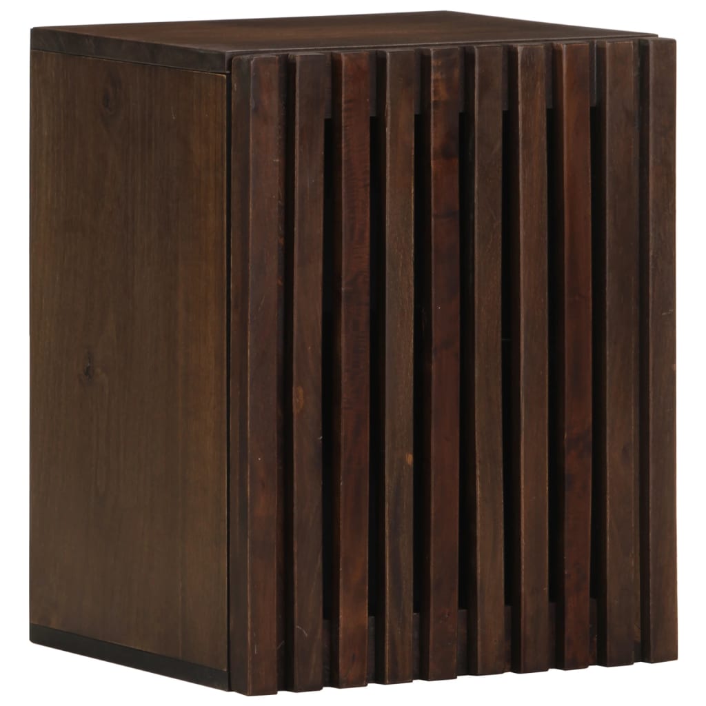 vidaXL Bad-Wandschrank 38x34x48 cm Braun Massivholz Mango