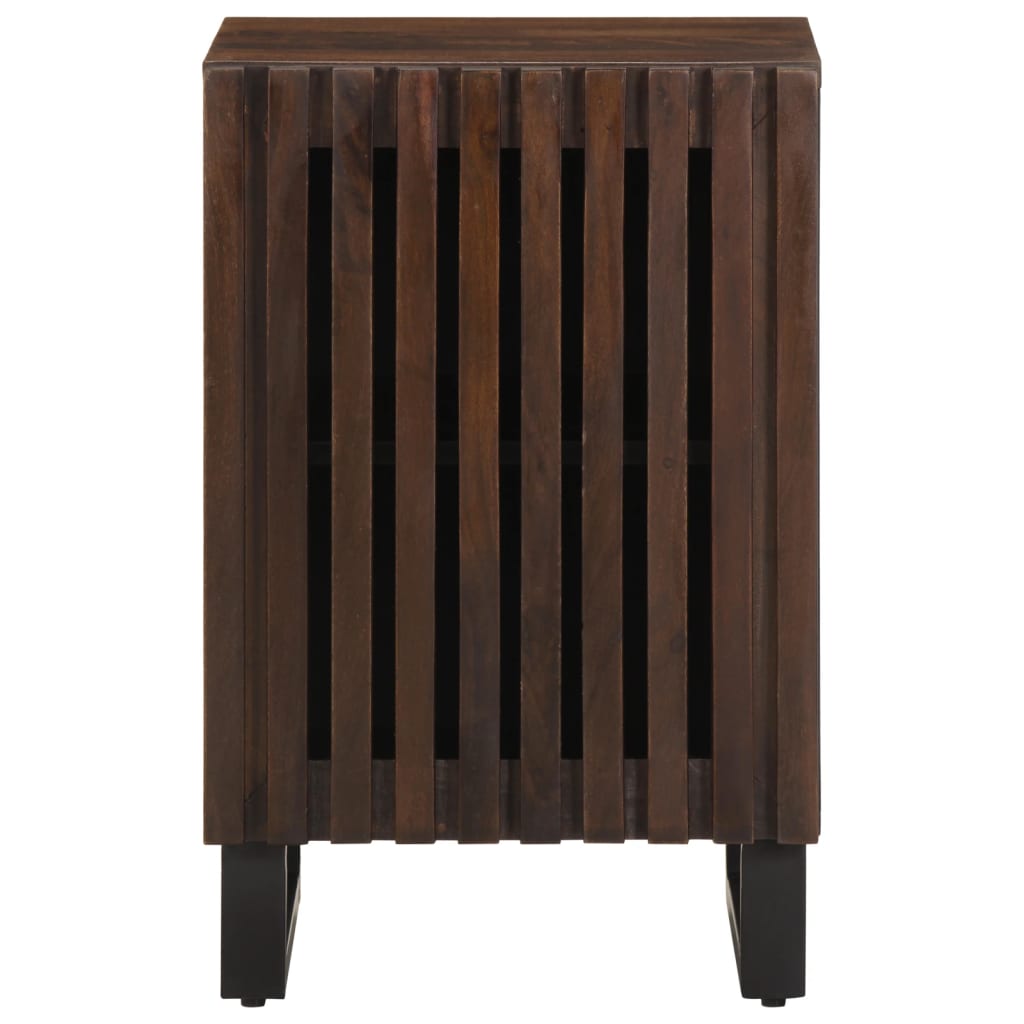 vidaXL Badkamerkast 38x34x58 cm massief mangohout bruin afbeelding