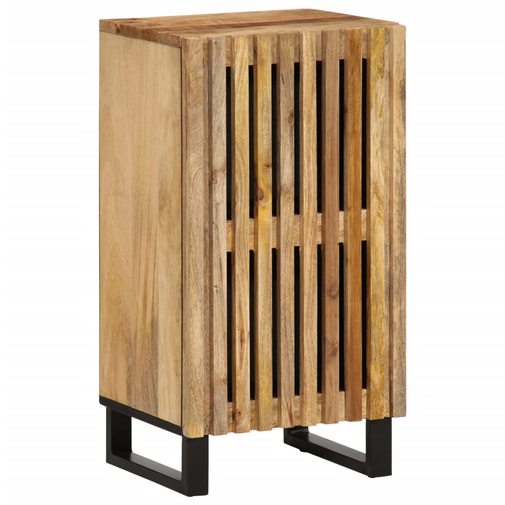 Sideboard 40x34x75 cm Raues Massives Mangoholz