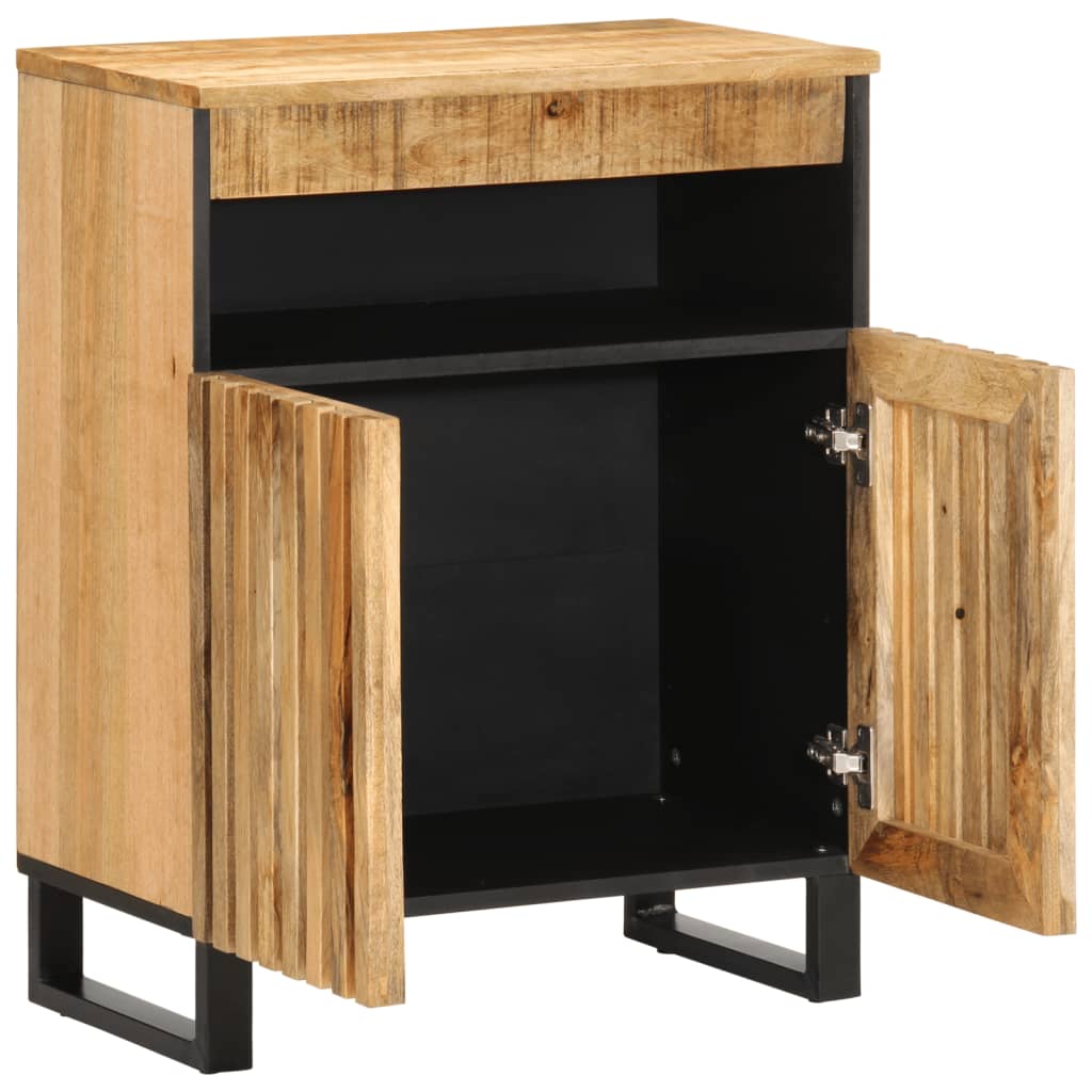 Thumbnail - vidaXL Sideboard 60x34x75 cm Raues Massives Mangoholz