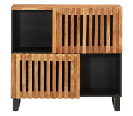 vidaXL Aparador 80x34x75 cm madeira de ac&aacute;cia maci&ccedil;a