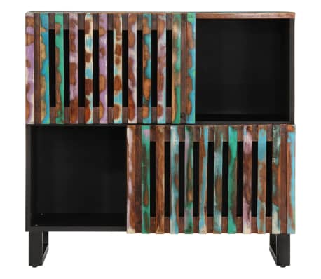 vidaXL Aparador de madera maciza de acacia 80x34x75 cm