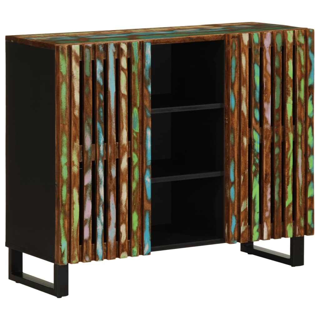 Sideboard 90x34x75 cm Massivholz Akazie