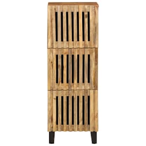 vidaXL Buffet haut 40x34x110 cm bois massif de manguier brut
