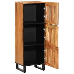 Skříň highboard 40 x 34 x 110 cm masivní akáciové dřevo - obrázek 3