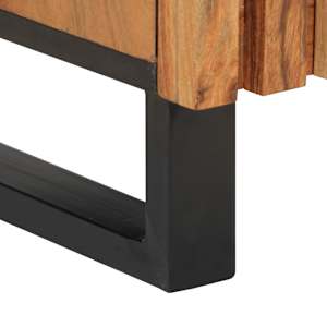 Skříň highboard 40 x 34 x 110 cm masivní akáciové dřevo - obrázek 9