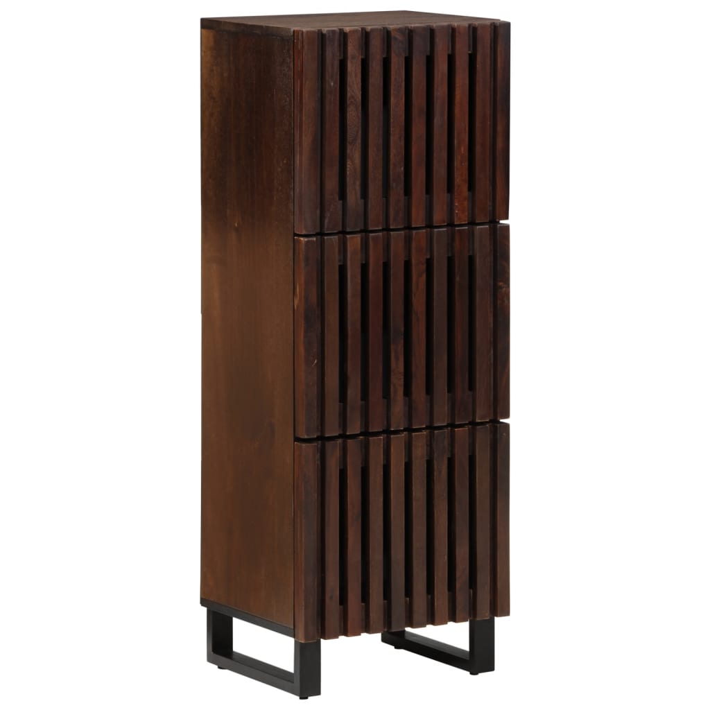 vidaXL Highboard hnědý 40 x 34 x 110 cm masivní mangovníkové dřevo