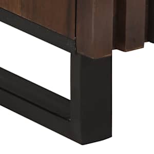 Highboard hnědý 40 x 34 x 110 cm masivní mangovníkové dřevo - obrázek 9