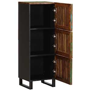 Skříň highboard 40 x 34 x 110 cm masivní akáciové dřevo - obrázek 3