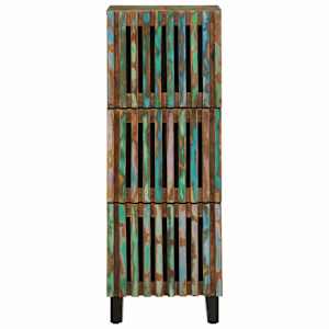 vidaXL Висок шкаф, 40x34x110 см, акациево дърво масив