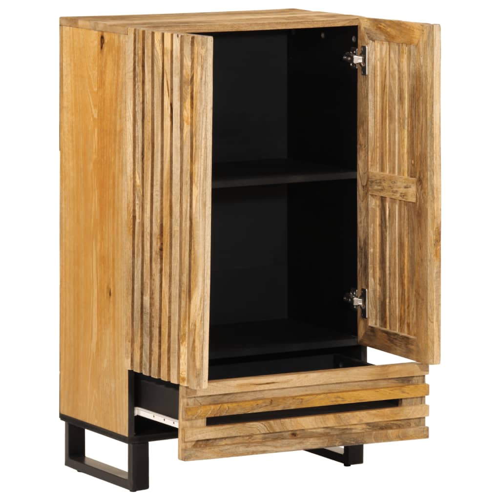 Thumbnail - vidaXL Highboard 60x34x100 cm Raues Massivholz Mango