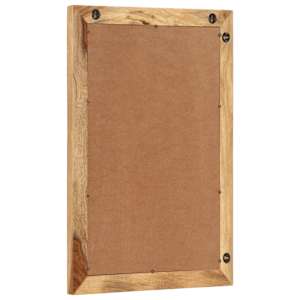 Koupelnové zrcadlo 50 x 70 cm masivní hrubý mangovník a sklo - obrázek 3