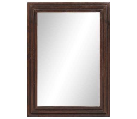 vidaXL Bathroom Mirror 50x70 cm Solid Wood Mango and Glass