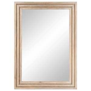 Koupelnové zrcadlo 50 x 70 cm masivní mangovníkové dřevo a sklo - obrázek 2