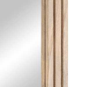 Koupelnové zrcadlo 50 x 70 cm masivní mangovníkové dřevo a sklo - obrázek 7