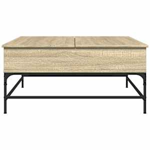 Konferenční stolek dub sonoma 95 x 95 x 45 cm kompozit a kov - obrázek 5