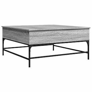 vidaXL kohvilaud, hall Sonoma tamm, 95x95x45 cm, tehispuit ja metall