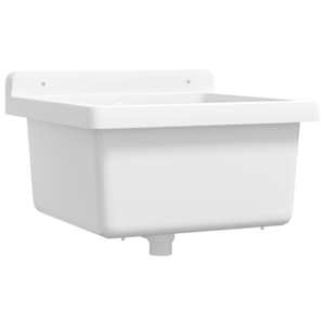 vidaXL valamu seinale kinnitamiseks, valge, 40 x 40 x 24 cm, vaik