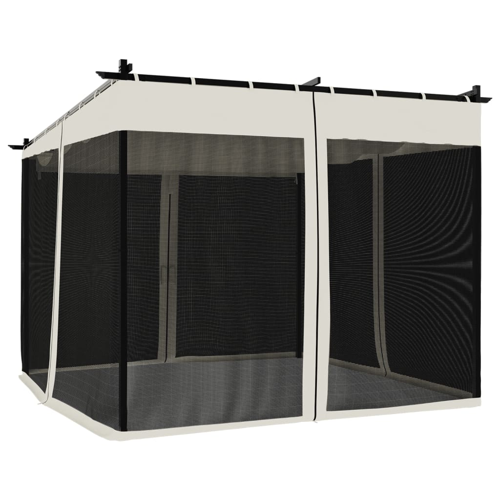 Tonnelle avec parois en filet anthracite 3x3 m acier vente tonnelle de jardin vidaXL