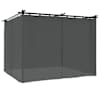 vidaXL kardinatega paviljon, antratsiithall, 3x3 m, teras