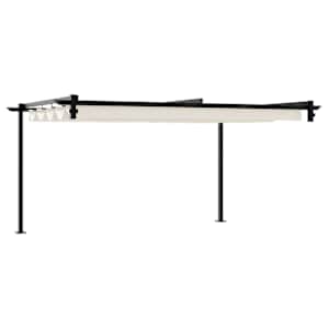 Altán 400 x 300 x 200 cm Krémová Polyester - obrázek 6