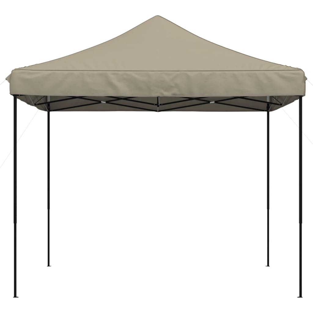 vidaXL Taitettava pop-up juhlateltta taupe 292x292x315 cm