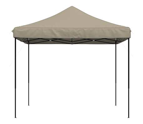 vidaXL Zložljivi pop-up &scaron;otor za zabave taupe 292x292x315 cm