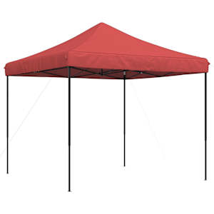 vidaXL kokkupandav pop-up peotelk, burgundia, 292x292x315 cm