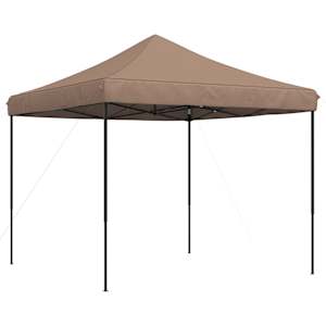 Skládací party stan pop-up hnědý 292 x 292 x 315 cm - obrázek 5