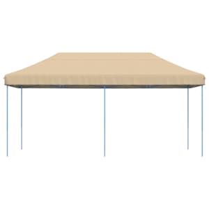 Skládací party stan pop-up béžový 580 x 292 x 315 cm - obrázek 3
