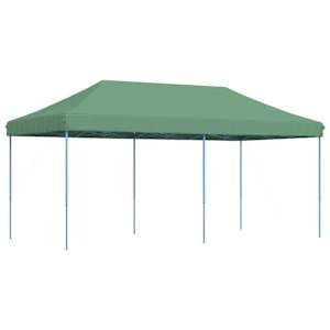 Skládací party stan pop-up zelený 580 x 292 x 315 cm - obrázek 4
