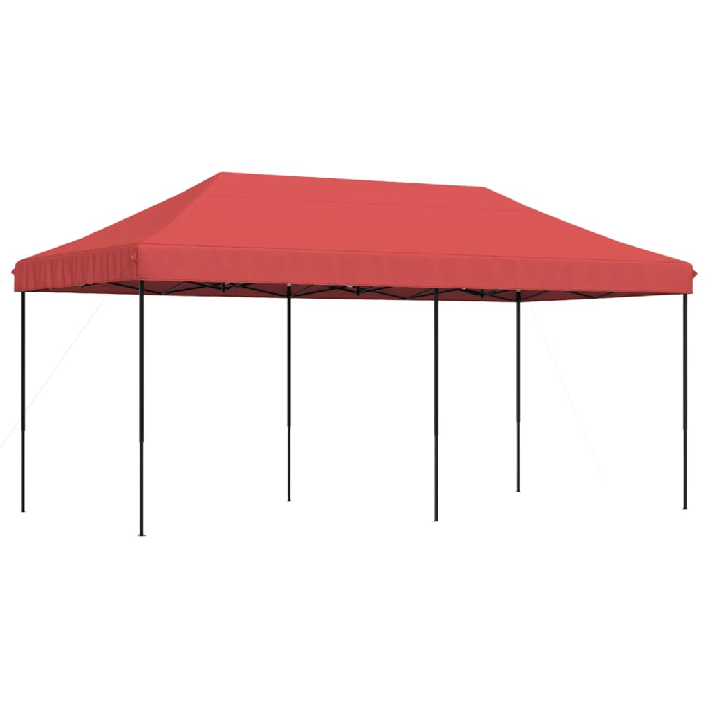vidaXL Skladací pop-up párty stan burgundský 580x292x315 cm