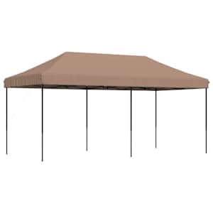 vidaXL kokkupandav pop-up peotelk, pruun, 580x292x315 cm