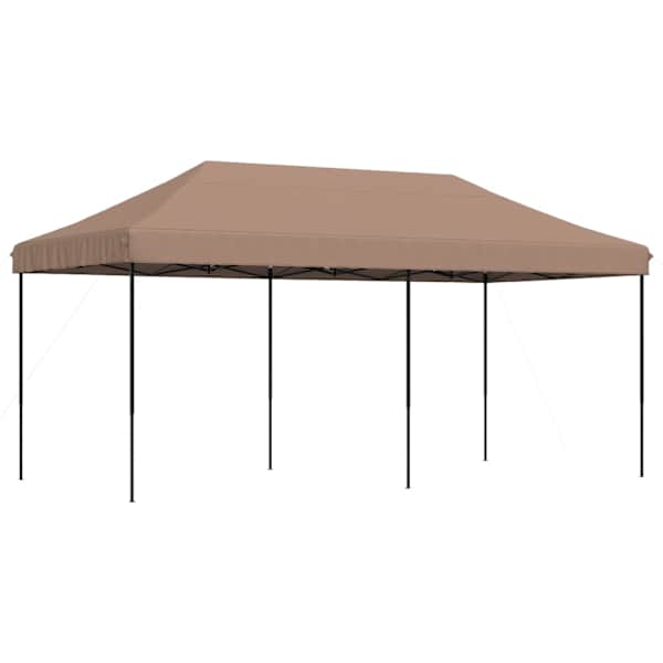 vidaXL kokkupandav pop-up peotelk, pruun, 580x292x315 cm