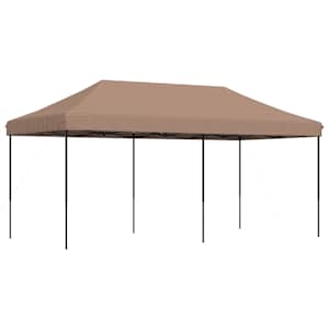 Skládací party stan pop-up hnědý 580 x 292 x 315 cm - obrázek 4