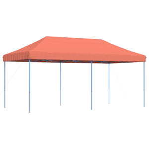 vidaXL kokkupandav pop-up peotelk, terrakota, 580x292x315 cm