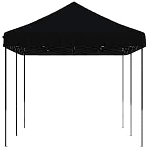 Skládací party stan pop-up černý 580 x 292 x 315 cm - obrázek 5
