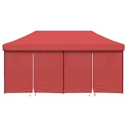 vidaXL Sklopivi prigodni &scaron;ator za zabave s 4 bočna zida bordo