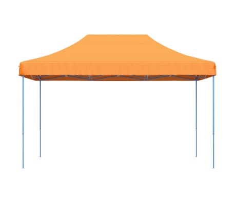vidaXL Party Tent Orange Oxford fabric with PVC coating, Powder-coated steel